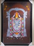 Beautiful Wooden Framed Canvas Print Photo of Tirupati Balaji #1 - 23 x 33"